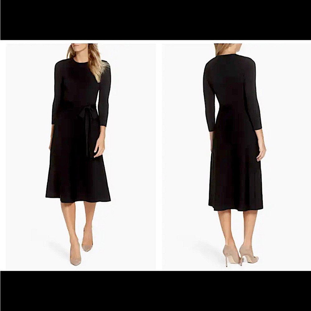 Sexy Black Knit Dress. Perfect for work and cocktails.
